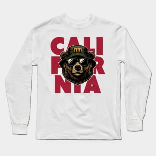 Vintage California Bear // Grunge California Lover Long Sleeve T-Shirt